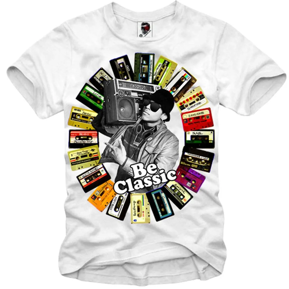 Футболка в стиле старой школы хип-хоп рэп Nwa Run Dmc Высококачественная Мужская