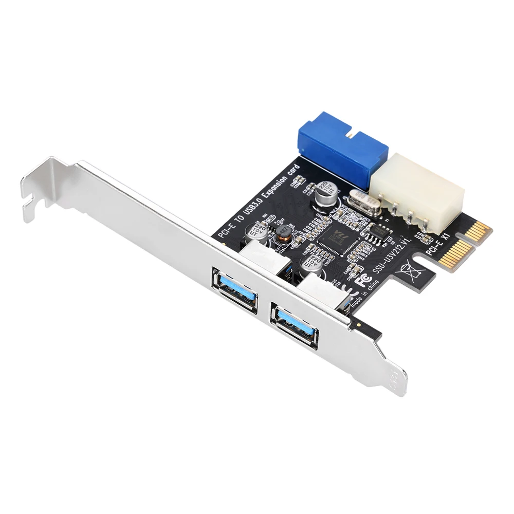Ультраскоростной 2 портовый USB 3.0 PCI E 19 контактный USB3.0 4 низкопрофильный разъем