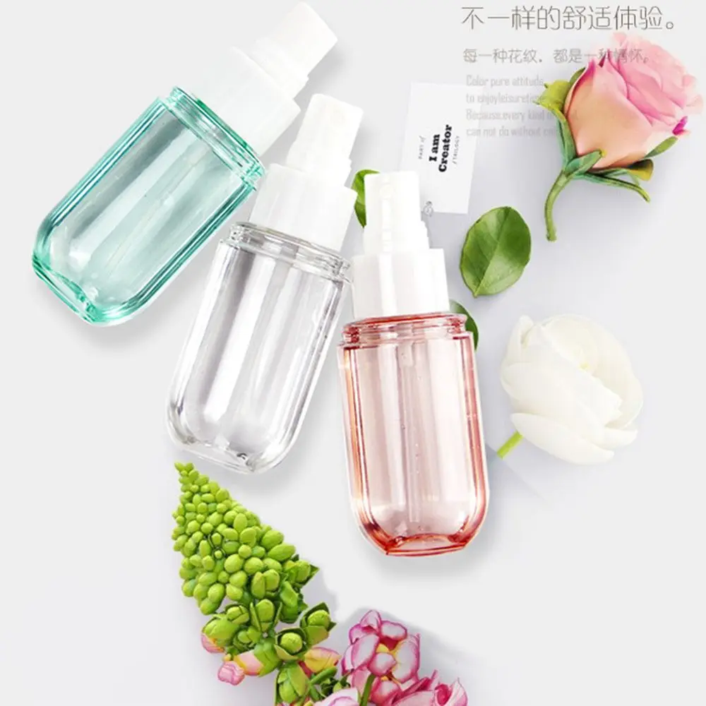 

1pc 40ml Refreshing Macaron Color Summer Spray Sunscreen Lotion Toner Remover Water Bottle Cosmetic Spary Pump head Bottle