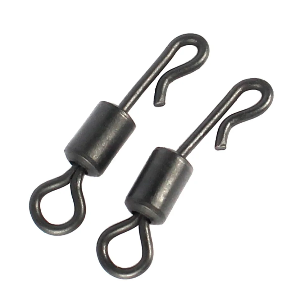 Carp Fishing Swivel Quick Change Black nickel Connector Terminal Tackle Fishing Accessories