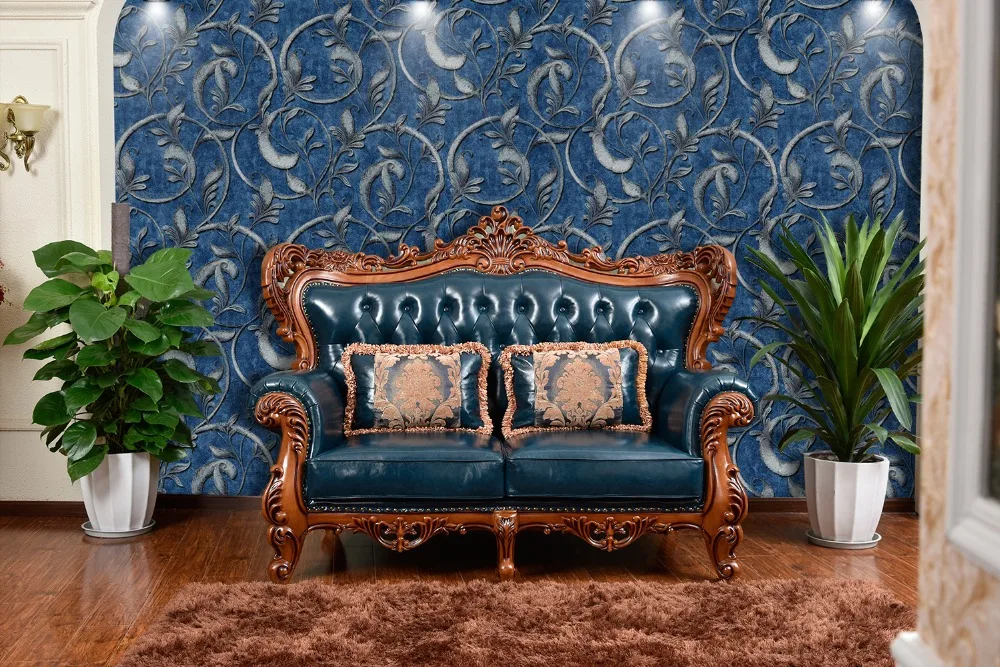HaokHome, современные 3d мозаичные кирпичные обои в рулоне, 0,53 м x 10 м, дамастские обои для гостиной, голубые Настенные обои для дома, спальни, декор для гостиной