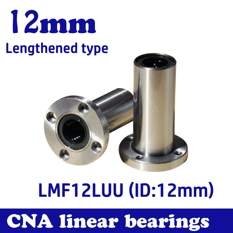 

4pcs/lot LMF12LUU long type 12mm flange linear bearing CNC Linear Bush Free shipping