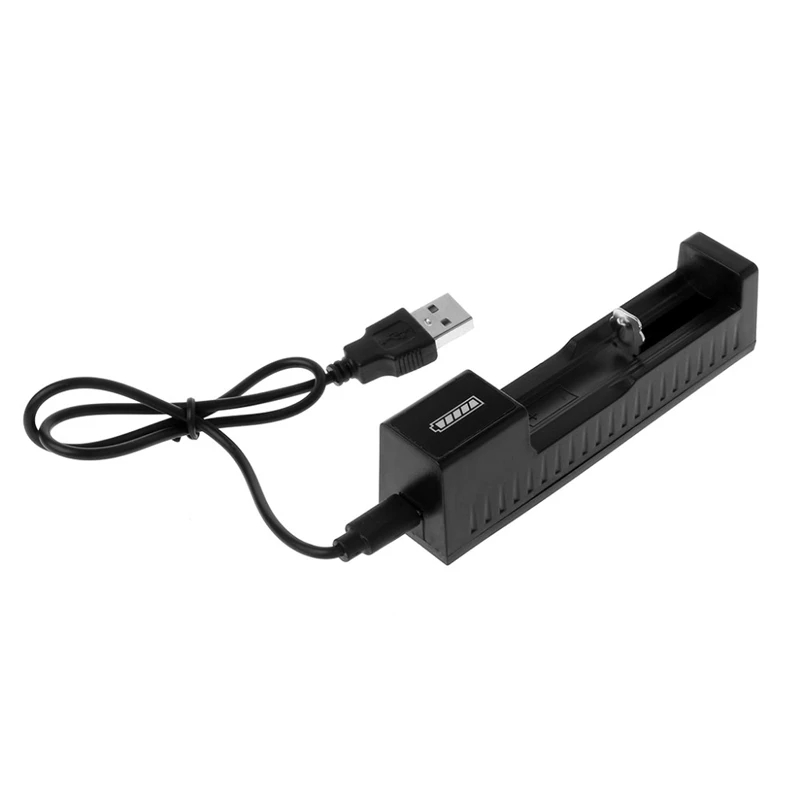 Универсальный умный USB светодиодный индикатор с одним слотом литиевая батарея зарядное устройство для перезаряжаемой 3,7 в 18350 26650 10440 16340 18650