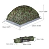 TOMSHOO Outdoor 2 Persons Camping Tent PU1000mm Polyester Single Layer Tent Portable Camouflage Hiking Outdoor Tent ► Photo 2/6