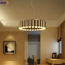 

Simple Creative Ring Gold Iron Droplight Modern LED Pendant Lamp Fixtures For Living Dining Room Hanging Light Home Lighting