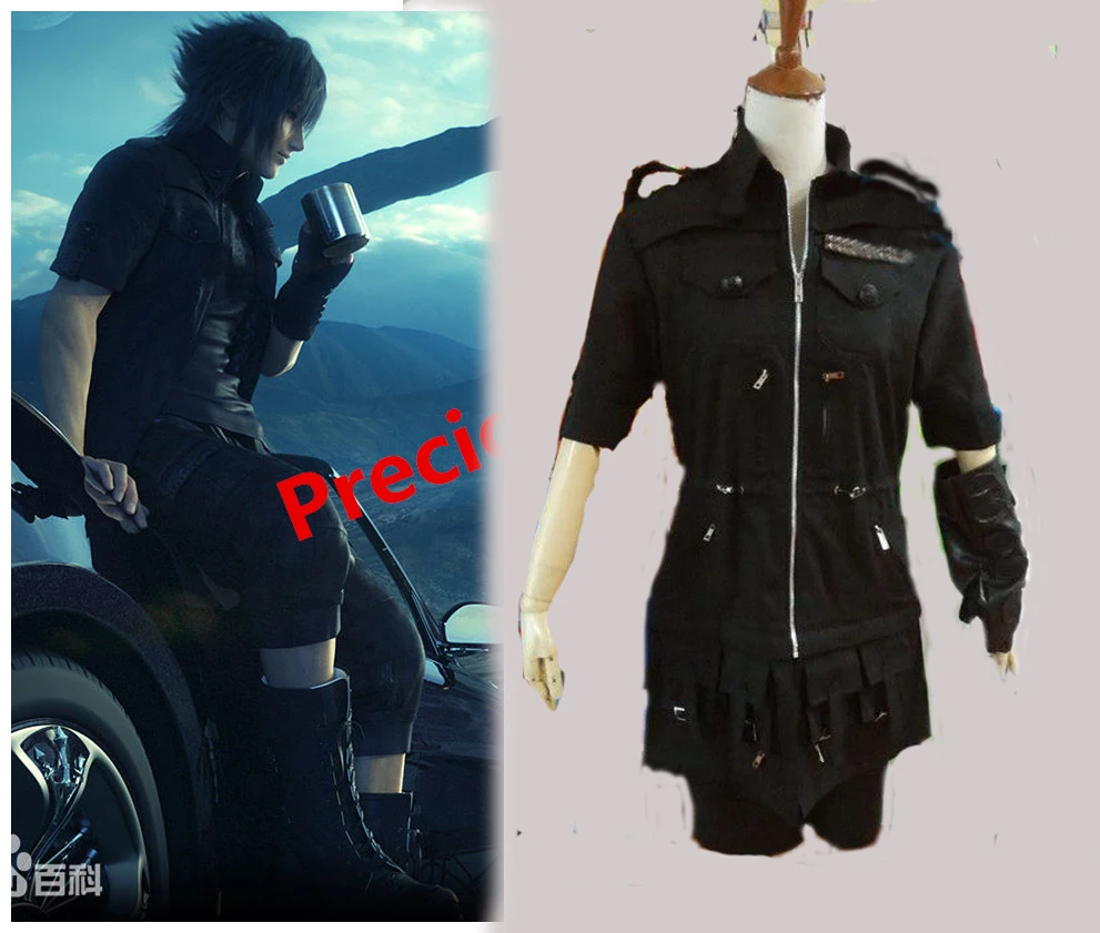 Hot New FINAL FANTASY XV Noctis Lucis Caelum Cosplay Costume top+pant(China (