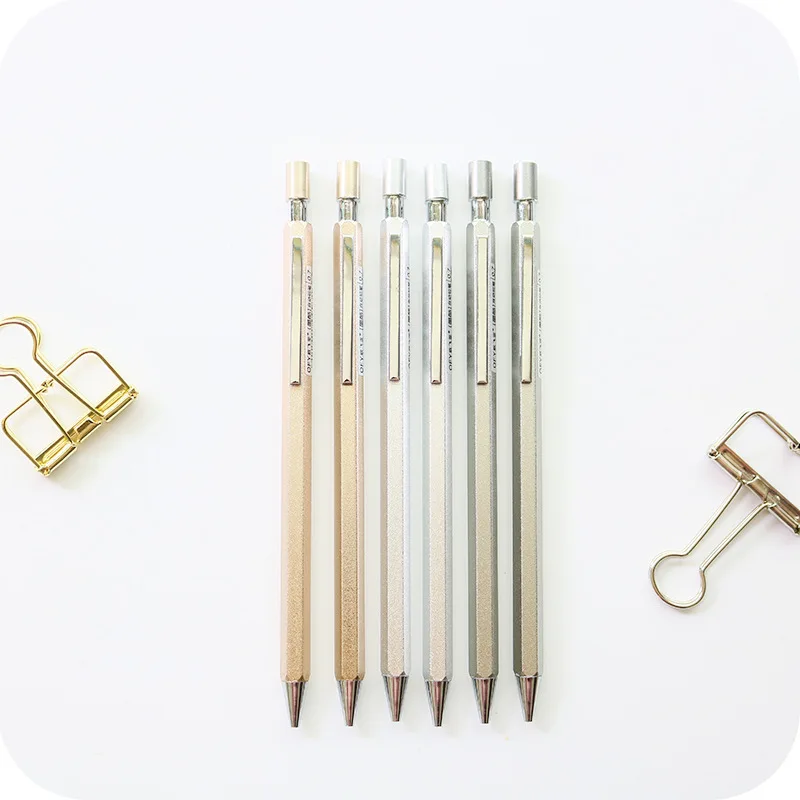 1 шт. высококачественный металлический механический карандаш 0,7 мм для профессионального написания живописи офисные школьные принадлежности автоматический карандаш