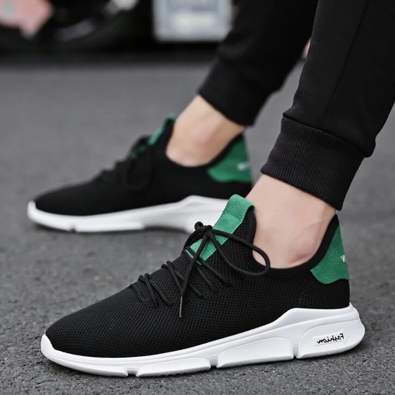 

Men sneakers 2018 men flat shoes lace-up solid breathable men shoes non-slip casual shoes size 39-44