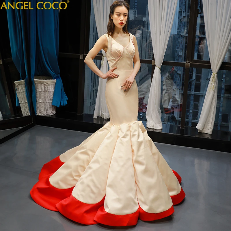 

Luxury Evening Dress Satin Mermaid Off Shoulder Evening Gown Gorgeous Long Prom Gala Dress Morocco Robe De Soiree Abendkleider
