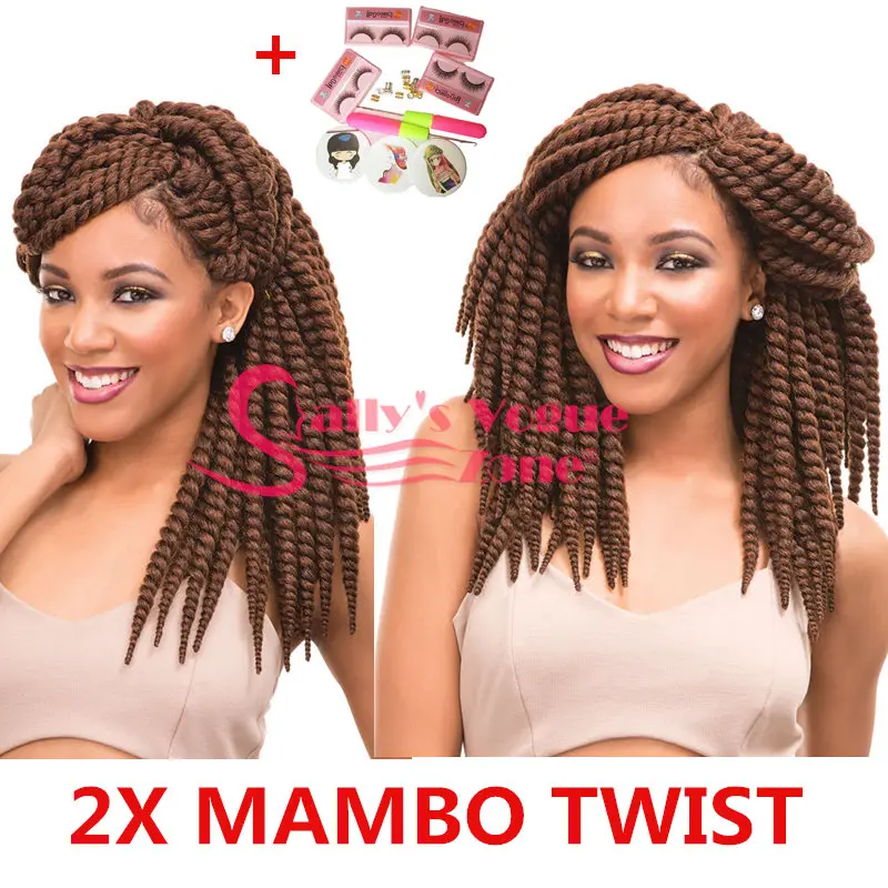Box Braids Crochet Ombre Mambo Twist Braids Hair 12inch Synthetic Crochet Hair Extension 12pcs/Pack Black Crochet Box Braids
