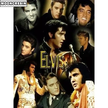 

5D Diy Diamond Embroidery Elvis Presley Diamond Painting Mosaic Painting With Diamonds Of Rhinestones Handicraft Home Decoration