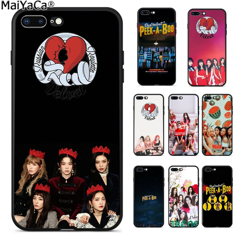 

MaiYaCa Red Velvet Kpop Girl Newest Fashion Luxury phone case for Apple iphone 11 pro 8 7 66S Plus X 5S SE XS XR XS MAX Cover