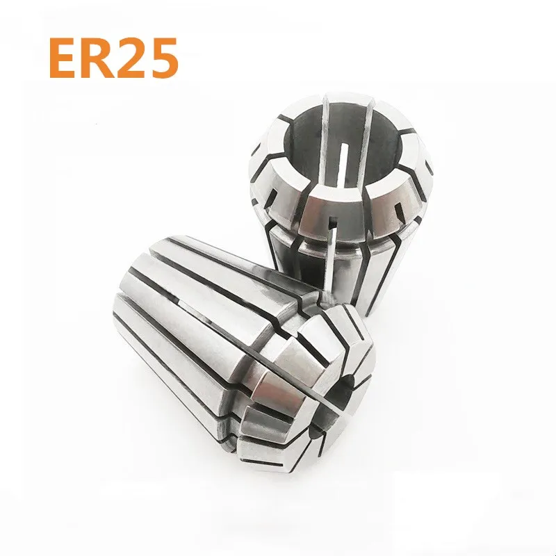 High quality elastic collet ER25 3mm 4mm 6mm 8mm 10mm 12mm 14mmCNC machine engraving machine motor shaft cutter rod clamp collet