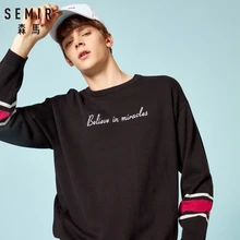 ^#Cheap SEMIR Cotton Sweater Men 2019 Autumn High Street Fashion Solid Brand Hip Hop Oversized Pullovers Sweater For Male ^#Cheap SEMIR Cotton Sweater Men 2019 Autumn High Street Fashion Solid Brand Hip Hop Oversized Pullovers Sweater For Male