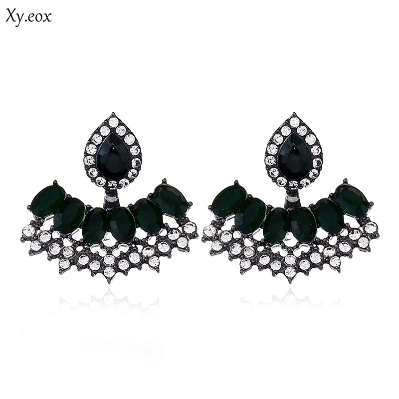 Di Cristallo Opal Pietra Waterdrop Orecchini A Pendaglio Strass Piercing Orecchini