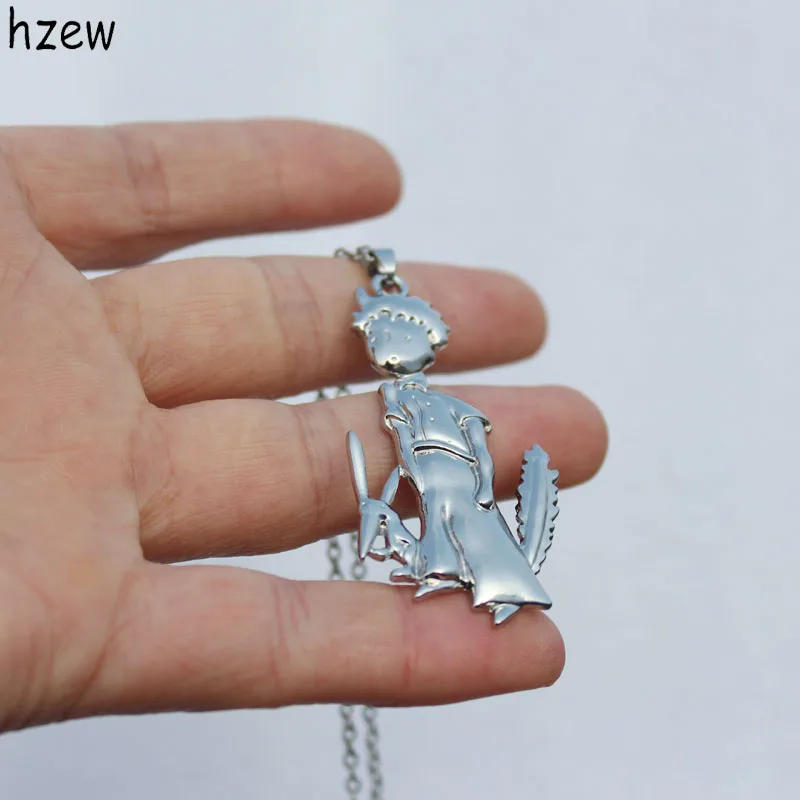 

hzew Fox and prince pendant necklace cute little prince necklace