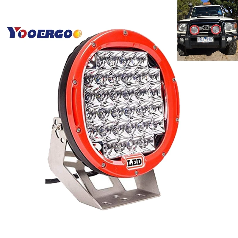 

2018 New YOOERGOO 9 inch LED Work Light Bar 96W 12V 24V Light Spot Flood For 4WD 4x4 Car Truck Trailer SUV Offroad Boat ATV LED