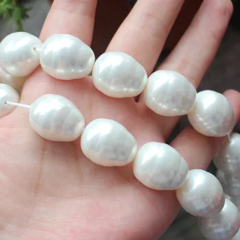 

18x22mm Barouque thread Shell Pearl 15" 18pcs per strand Beads For DIY Jewelry Making !We provide mixed wholesale for all items!