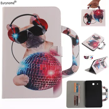 

Case For Samsung Galaxy Tab E 9.6 T560 T561 Wallet Pu Leather Tiger Lion Wolf Handbag Stand Case Cover For Samsung SM-T560 Case