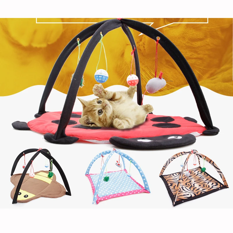 Vier Spielen Spielzeug Katze Kätzchen Zelt Bett Bett Tier Spielzeug Für Haustier Katze Ausbildung Katze Spielzeug Günstig