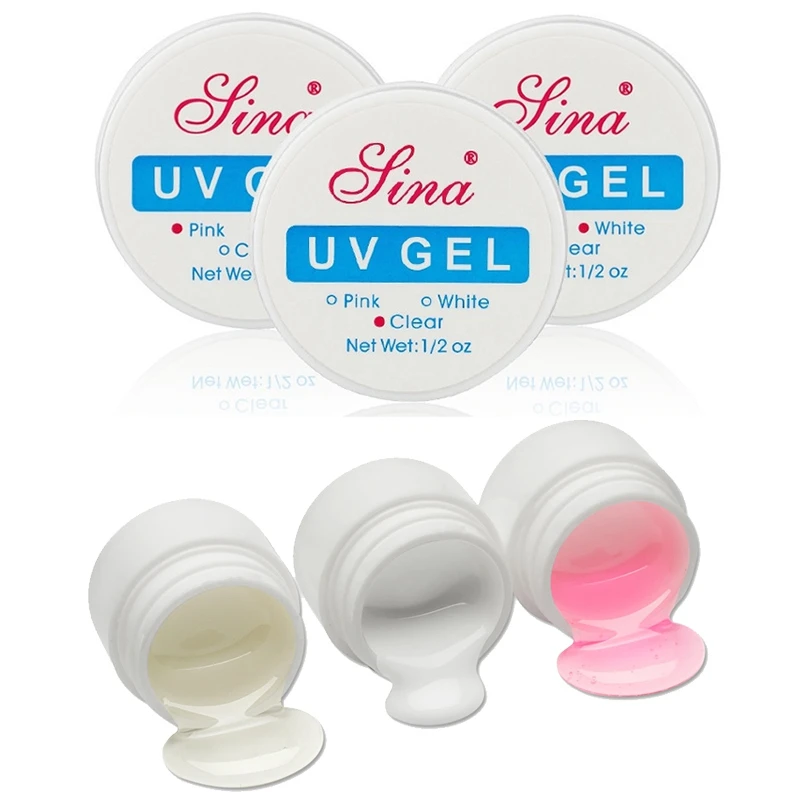 3pcs/set Nail UV Gel Manicure 15ml Phototherapy Glue Nail Gel Based Adhesive Glue Gel Polish Extender Gel