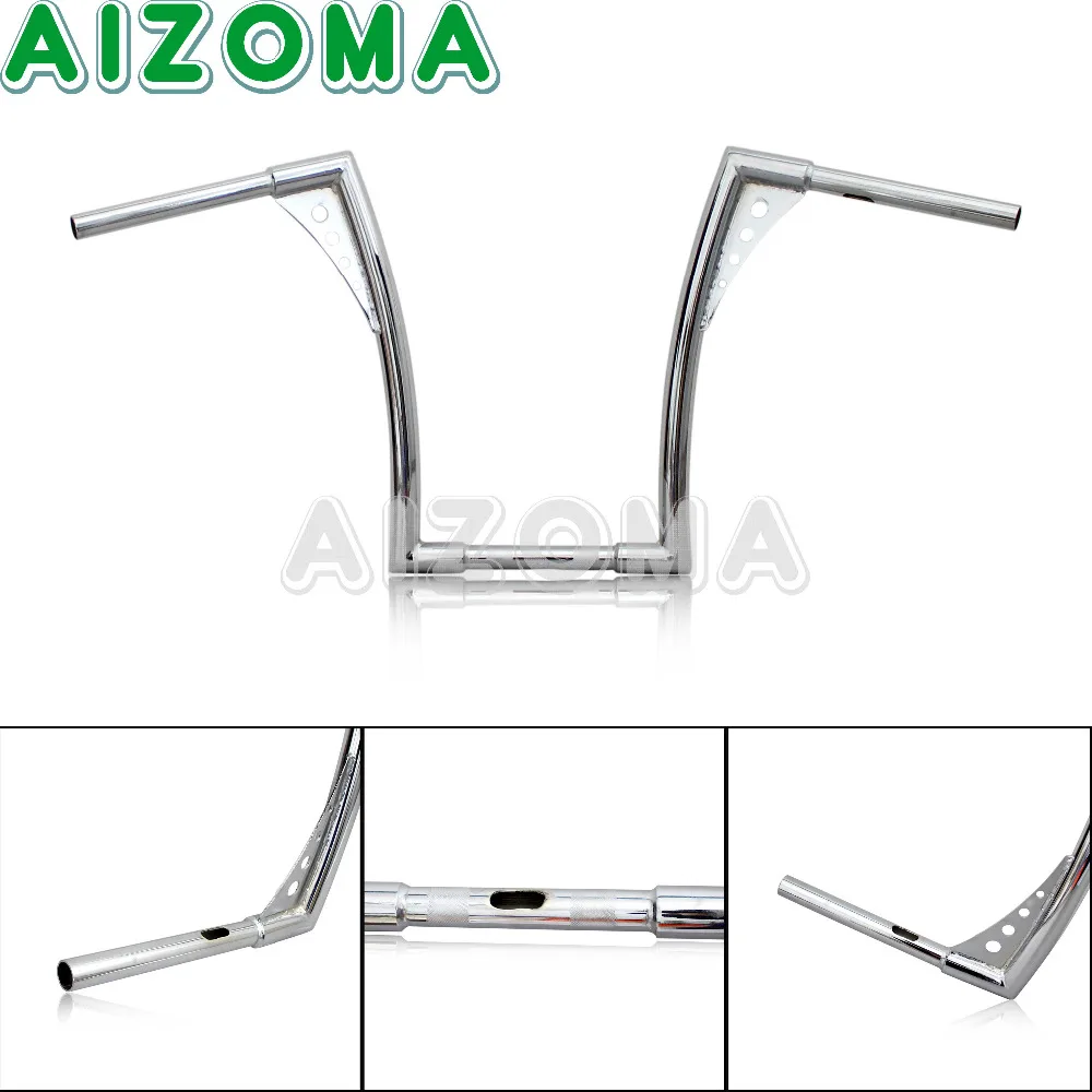 16 &quotRise Motorcycle 1 1/4&quot APE вешалка руль хромированный для Harley Touring Softail FLST FXST Cafe Racer