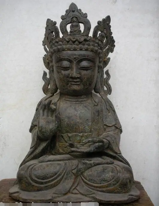 

Tibet Buddhism Temples Scarce old Bronze Sakyamuni Buddha Bronze Statue
