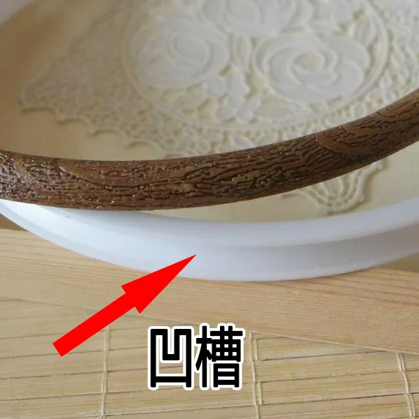 Wood Color Plastic Frame Embroidery Hoop Ring Circle Round Loop For cross Stitch Needlecraft Household sewing Tool (5)