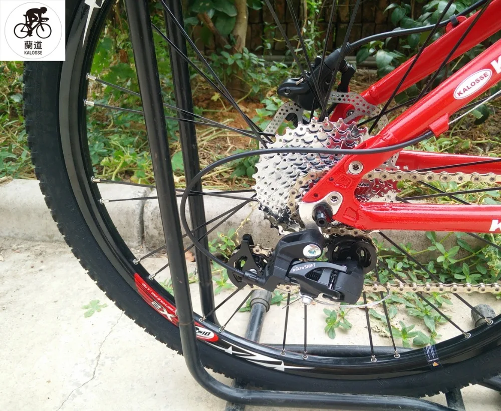 Discount Kalosse 26*17  28 holes  Hydraulic brakes bicycle  full suspension mountain bike  mountain  bicycle  30 speed 10
