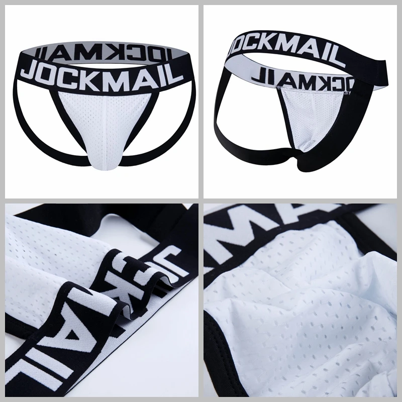 Мужское нижнее белье JOCKMAIL Сетчатое сексуальное с низкой талией трусы для геев