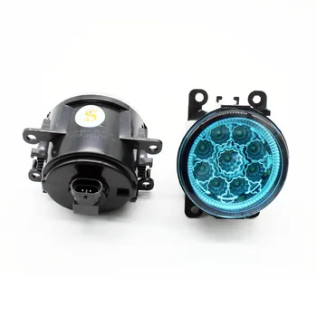 

2pcs Car Styling Round Front Bumper LED Fog Lights DRL Daytime Running Driving Blue Lens For Jaguar S-Type / X-Type 2004-2008