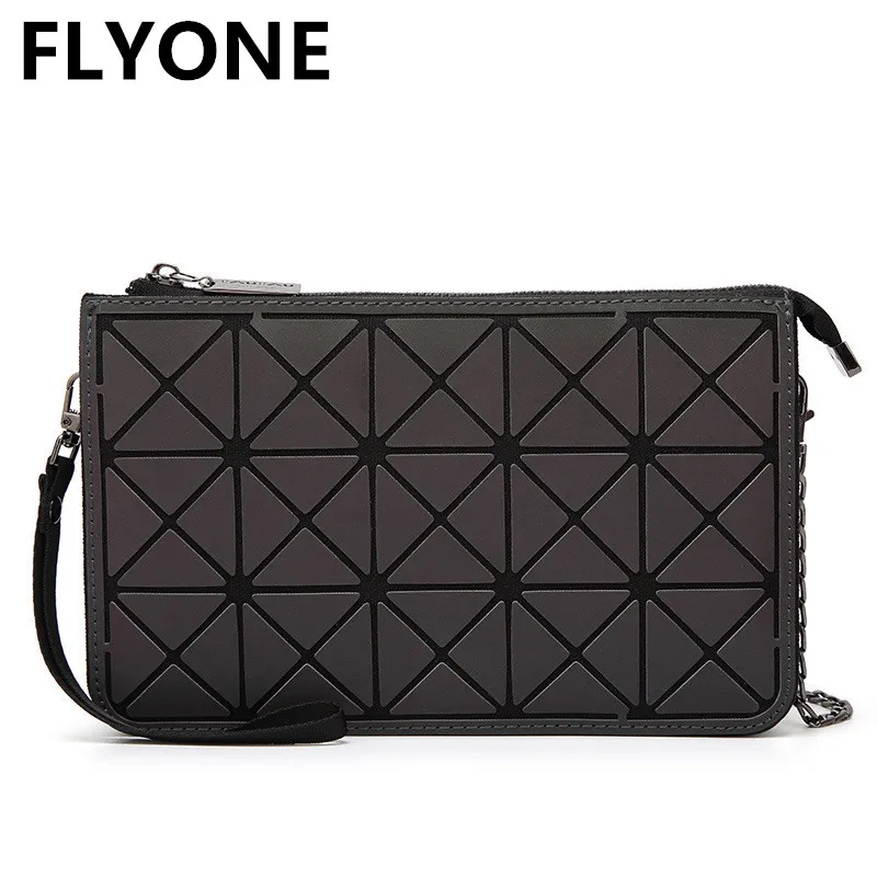

Diamond Lattice Luminous Women Handbag Chain Crossbody Messenger Bag Laser Evening Bag Plaid Leather Ladies Shoulder Bag Clutch