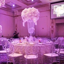 80 см с украшением в виде кристаллов для стола Свадебная люстра подставка для цветов Свадебная Декор