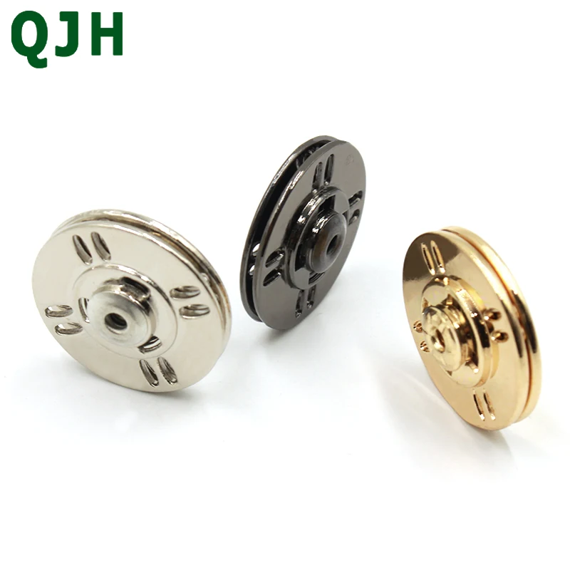 

1pcs/bag Fashion Concealed Metal Snap Buckle Gold Clothes Coat Sweater Snap Buttons Black Gold Coat Buttons