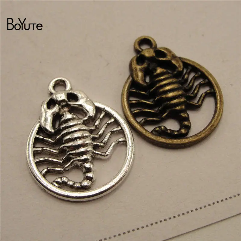 BoYuTe (50 PiecesLot) Wholesale Metal Alloy 1925MM Scorpion Pendant Charms Diy Hand Made Jewelry Accessories (5)