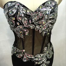 Роскошные черные вечерние платья с разрезом по бокам, милое платье русалки для выпускного вечера, длинное вечернее платье с бисером в арабском стиле