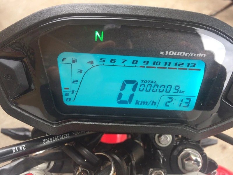 Alconstar-мотоциклетный ЖК-цифровой измеритель скорости одометр подсветка мотоцикла для 1, 2,4 цилиндров 0~ 199 км/ч с датчиком скорости