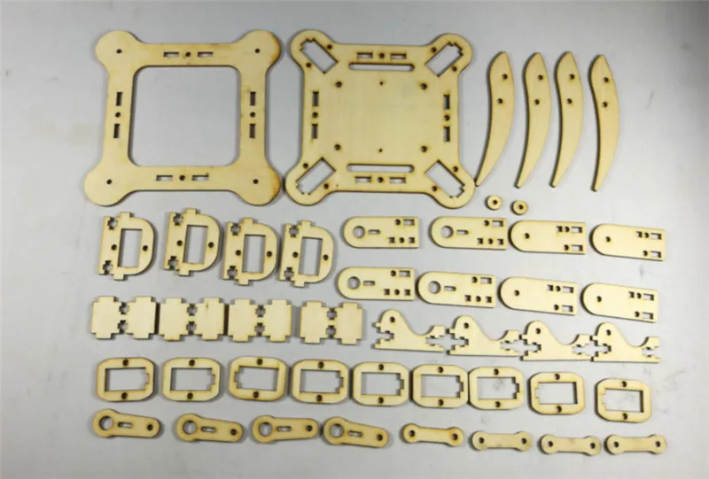 DIY mePed V2 четвероногий робот набор деревянных пластин 3 мм Parts v2 деревянный лист