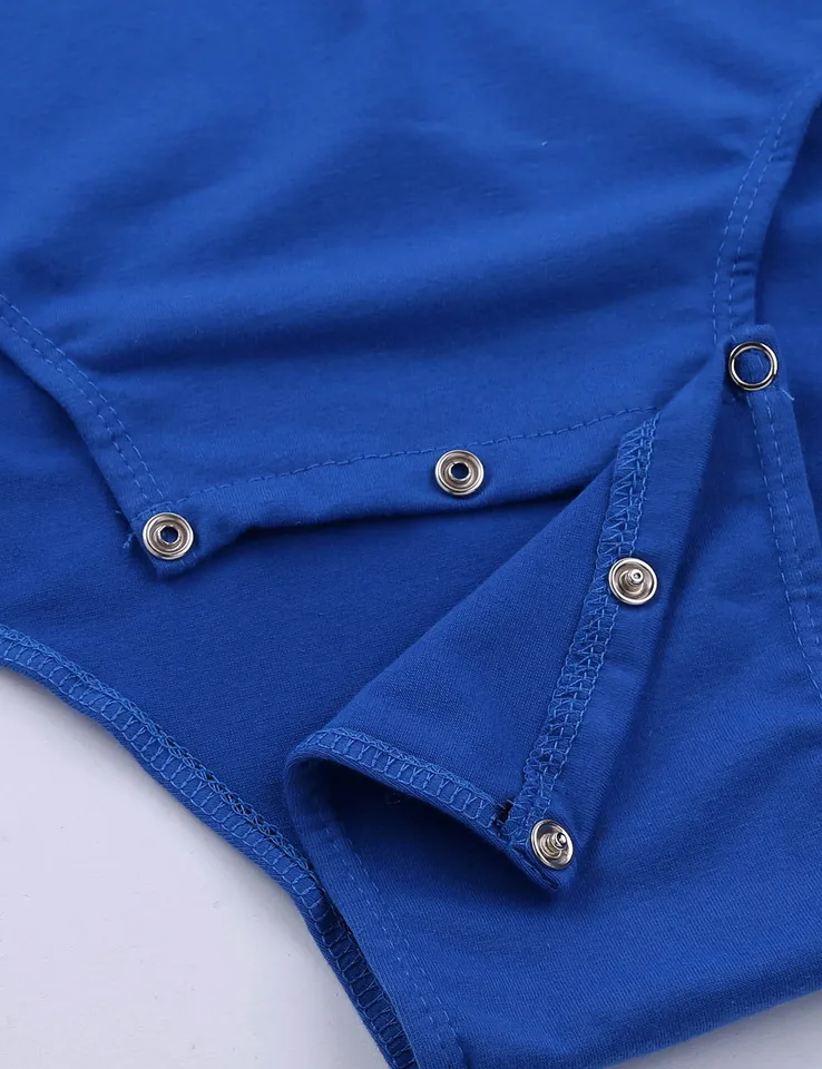 Adult Mens One Piece Bodysuit Catsuit Short Sleeve Turn down Collar press button Crotch Shirt Body Suit Romper Pajamas Jumpsuit AliExpress