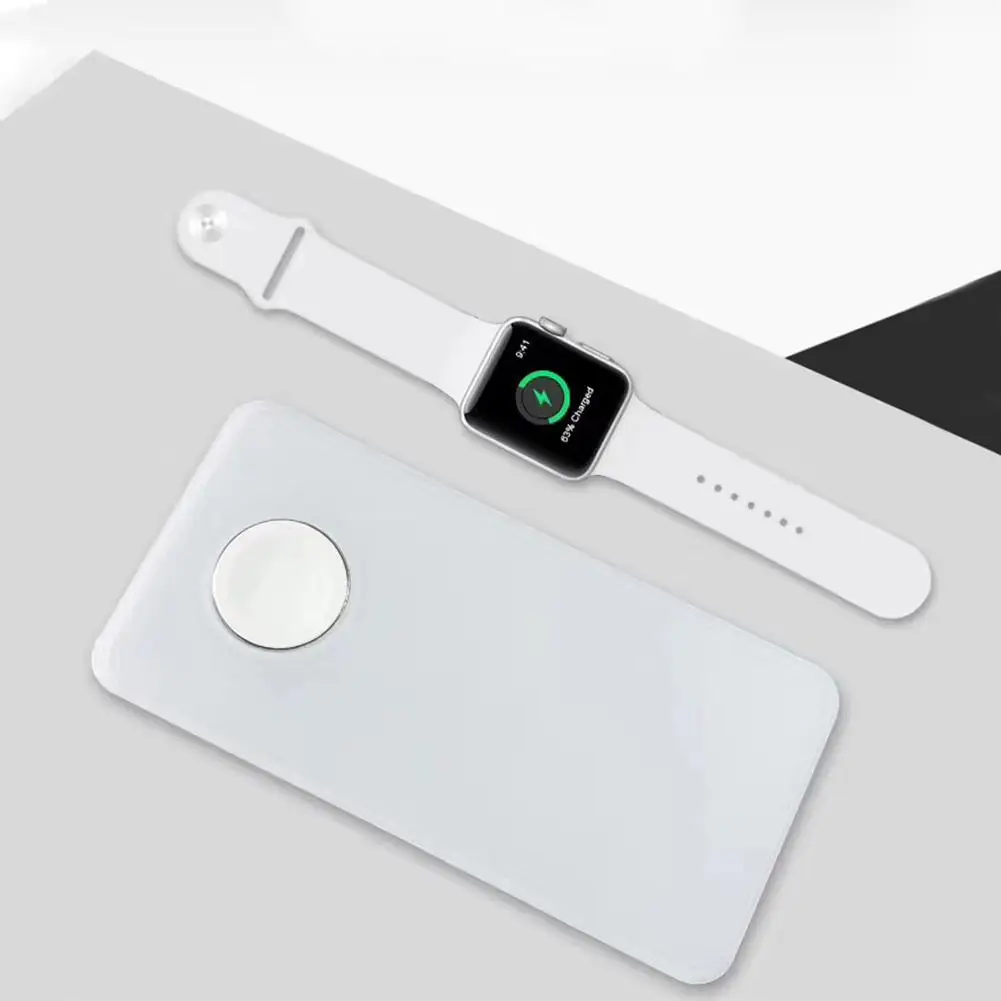 2-в-1 QI Беспроводной Зарядное устройство для iPhone X, 8, 8 Plus, для samsung Galaxy S9 S8 мобильного телефона Беспроводной зарядки для наручных часов iWatch, Смарт-часы