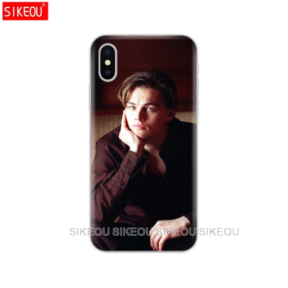 Силиконовый чехол для Iphone 6X8 7 6s 5 5S SE Plus 10 XR XS Max Leonardo Dicaprio young cool|Бамперы| |