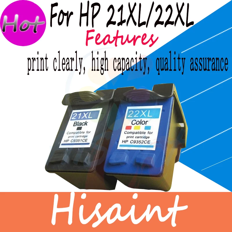 Compatible Ink Cartridge For HP 21XL C9351A And for HP 22XL C9352A For HP 1402 1406
