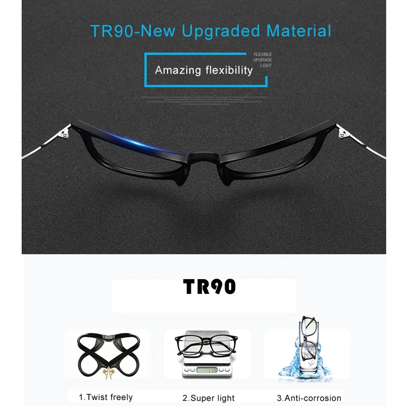 Очки с защитой от Голубых лучей, компьютерные очки, очки для игр, очки для чтения, защитные очки, Брендовые очки, оправа TR90, титановые, для женщин и мужчин