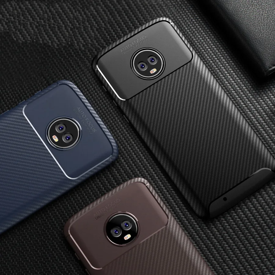 Роскошные Бизнес матовый чехол для Motorola Moto G6 плюс E5 играть резиновая ТПУ кремния