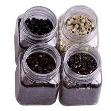 500 шт Силиконовые микро соединительные кольца 4,5 мм выровненные бусины для средство для наращивания волос 998