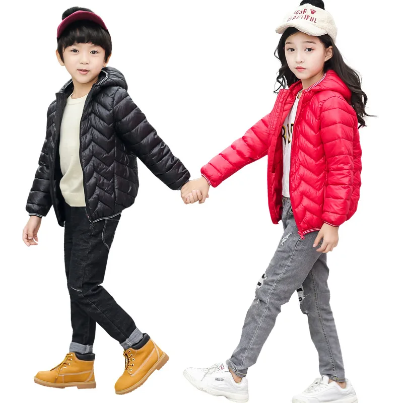 

Children Jacket Outerwear Boy and Girl Autumn Warm Down Hooded Coat Teenage Parka Kids Winter Jacket Size 4 6 8 9 10 12 years