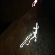 JURUS 2 pcs LED Car Porta Bem-vindo A Luz do Laser Projetor Logo S linha Para Audi A1 A3 A4 A5 A6 A8 Q3 Q5 Q7 A7 C5 quattro logo luz
