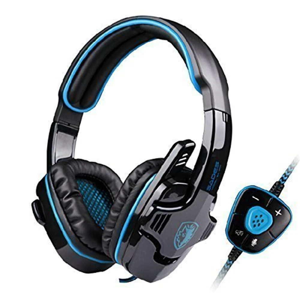 Sades SA 901 профессиональные игровые наушники 7 1 USB HD PRO гарнитура с дистанционным