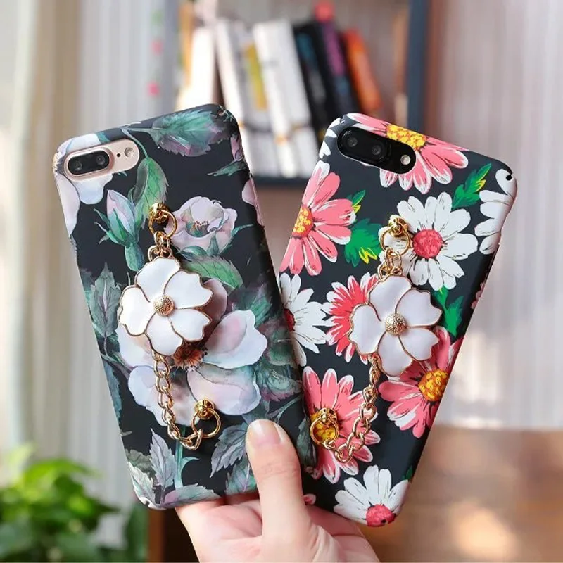 Cybors для iPhone 6 s/6 S Plus спутниковый цветы живопись кулон чехол 7/7 задняя крышка |