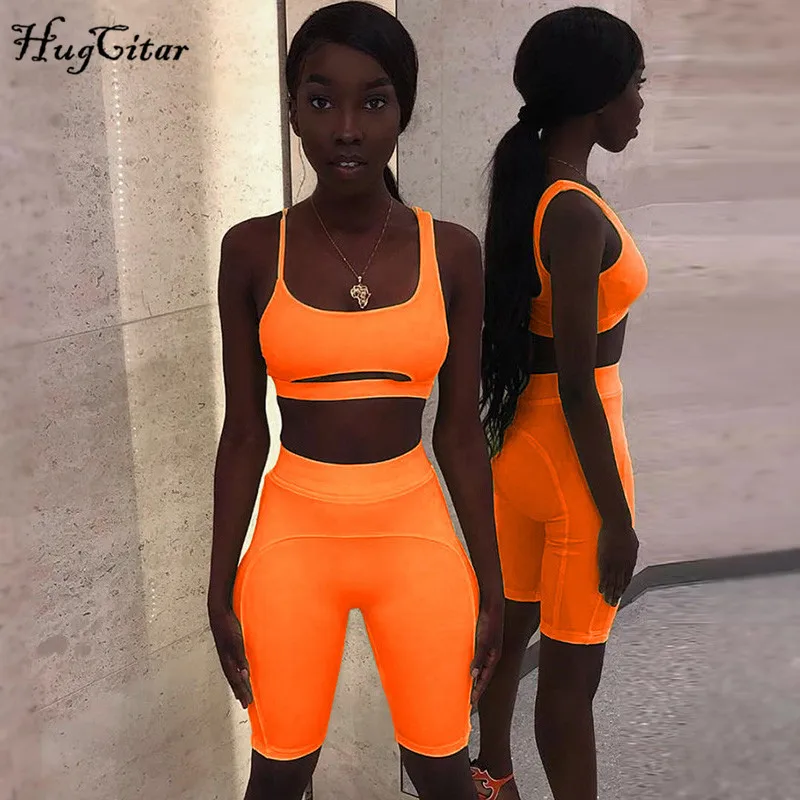 Hugcitar النيون الأخضر الصلبة كاميس السراويل 2 قطعتين مجموعة 2019 الصيف المرأة الجوف خارج الشارع الشهير المحاصيل قمم مجموعة Hugcitar النيون الأخضر الصلبة كاميس السراويل 2 قطعتين مجموعة 2019 الصيف المرأة الجوف خارج الشارع الشهير المحاصيل قمم مجموعة